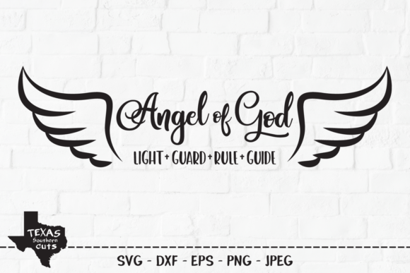 Angel of God Graphics for Crafts Branding