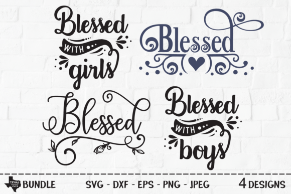 Blessed Bundle Christian Shirt Designs Graphics