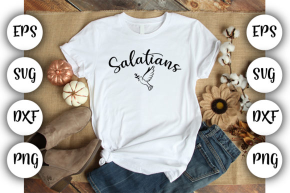 Christian Quotes Salatians: Graphics & T-Shirt Designs