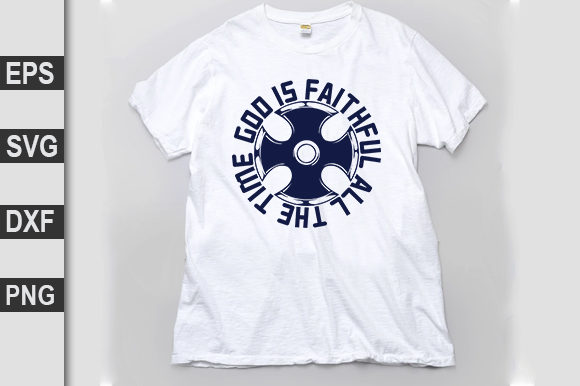 Christian Svg Design: God Is Faithful Graphics