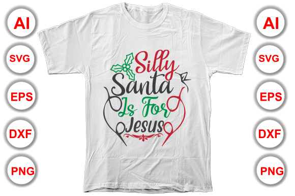 Christmas Santa T-Shirt Design: Graphics & Apparel