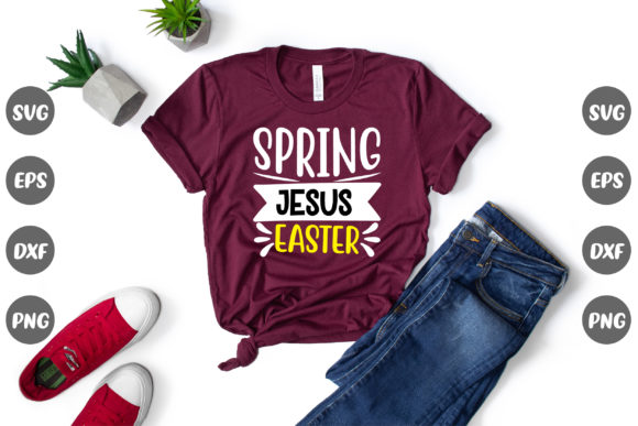 Easter Design, Spring Jesus Easter Graphics & T-Shirt Designs