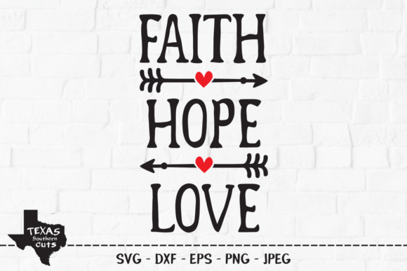 Faith Hope Love Graphics for Crafts