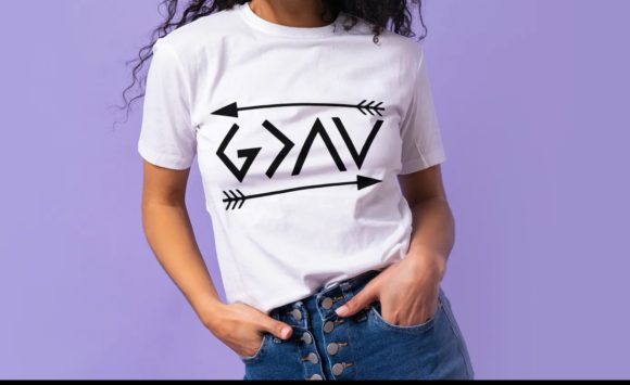 God is Greater Christian Graphics & T-Shirt Designs