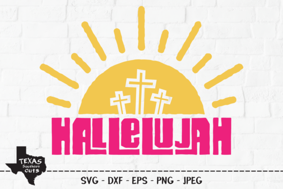 Hallelujah Christian Shirt Design Graphics & Crafts